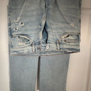 American Eagle Outfitters Light Blue Straight Leg Jeans